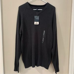 Sonoma life + style V Neck Shirt Mens Size Medium Long Sleeve Pullover Sweater